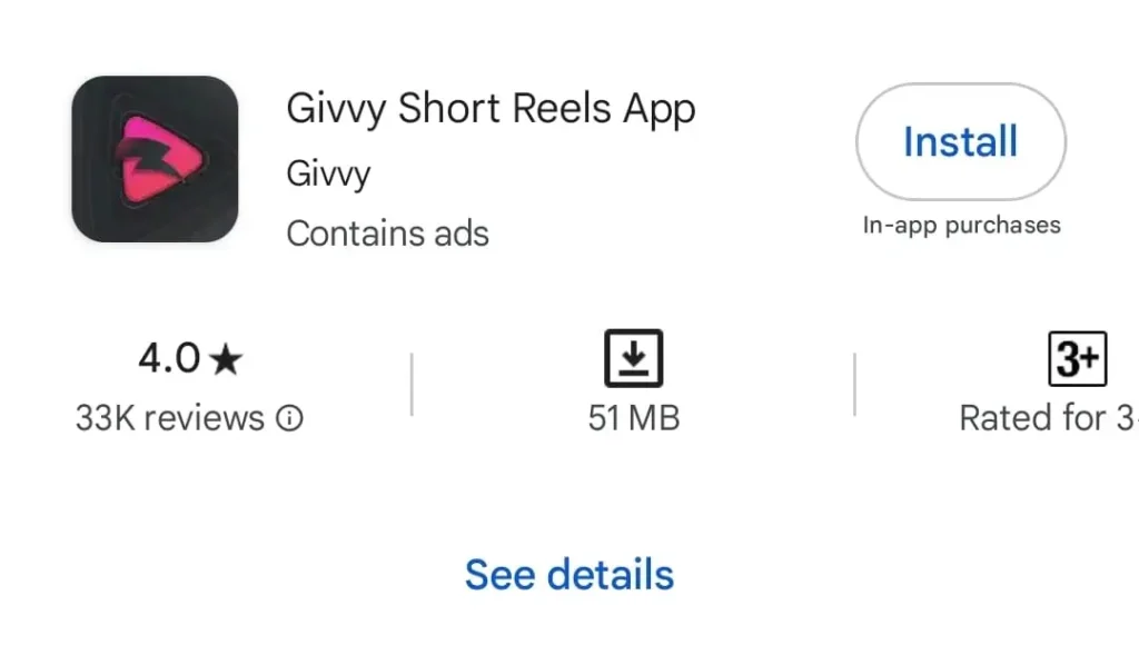 Givvy Shorts screenshot 