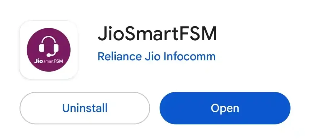 Jio FSM app screenshot playstore 